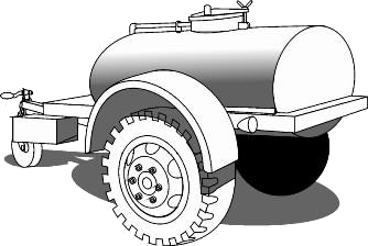 G-527 250 Gal. 'Water Buffalo' water-trailer